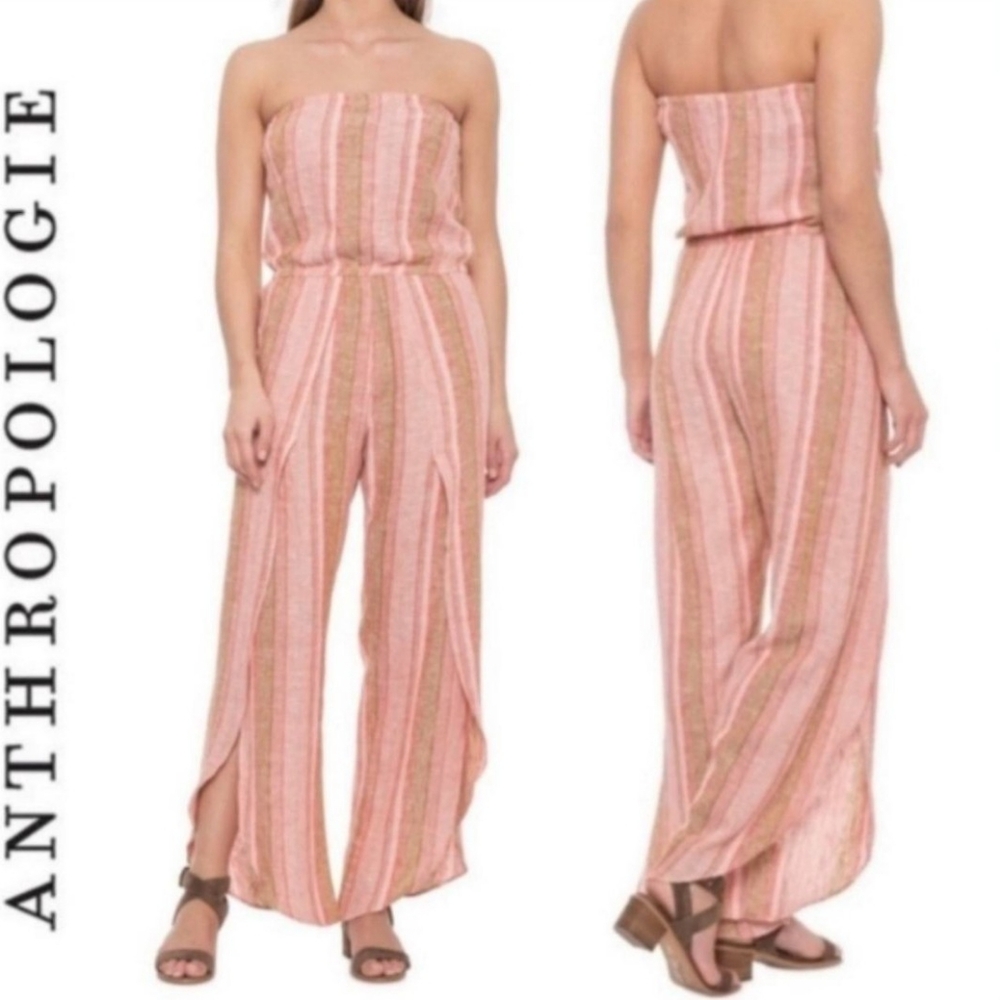 Drew jumpsuit linen blend size small